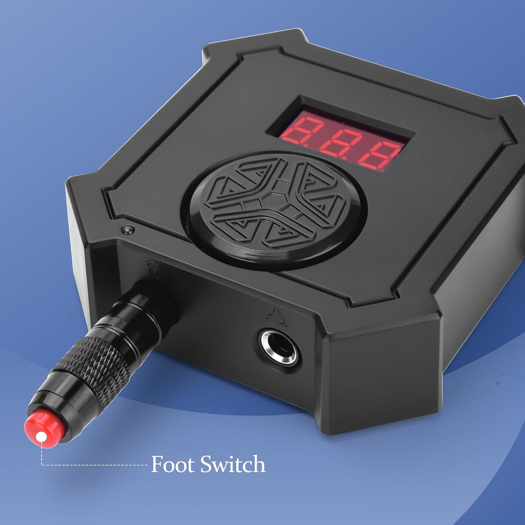 Digital Tattoo Power Supply Set with Foot Pedal Switch LED Display Tattoo Machine Part Accessories Equipment