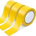 3 Rolls Floor Marking Tapes 2" Width 100' Length Yellow Durable Non Abrasive Strong Floor Tape for Social Distancing