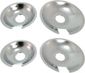 KITCHEN BASICS 101 Made in the USA 715877 and 715878 Replacement Range Cooktop Drip Pans for Jenn Air - Includes 2 6-Inch and 2 8-Inch Pans, 4 Pack