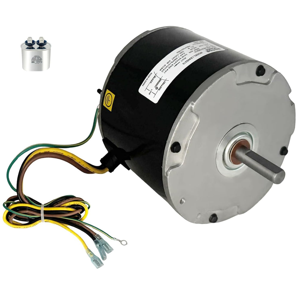 45210 Condenser Fan Motor 1/5 HP Replaces Carrier HC37GE210 Genteq 3S003 | Compatible with GE 5KCP39GFY917S
