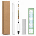 Triple Scale Hydrometer, Specific Gravity Hydrometer for Wine Making, Mead, Kombucha & Beer, Mead Making Kit, ABV
