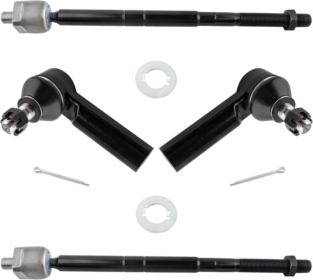BOXI 4pcs Front Inner and Outer Tie Rod Ends Fit for Ford Escape 2005-2009 / for Mazda Tribute 2005-2009 / for Mercury Mariner 2005-2009 - Not for Hybrid Models | EV800366 ES3631