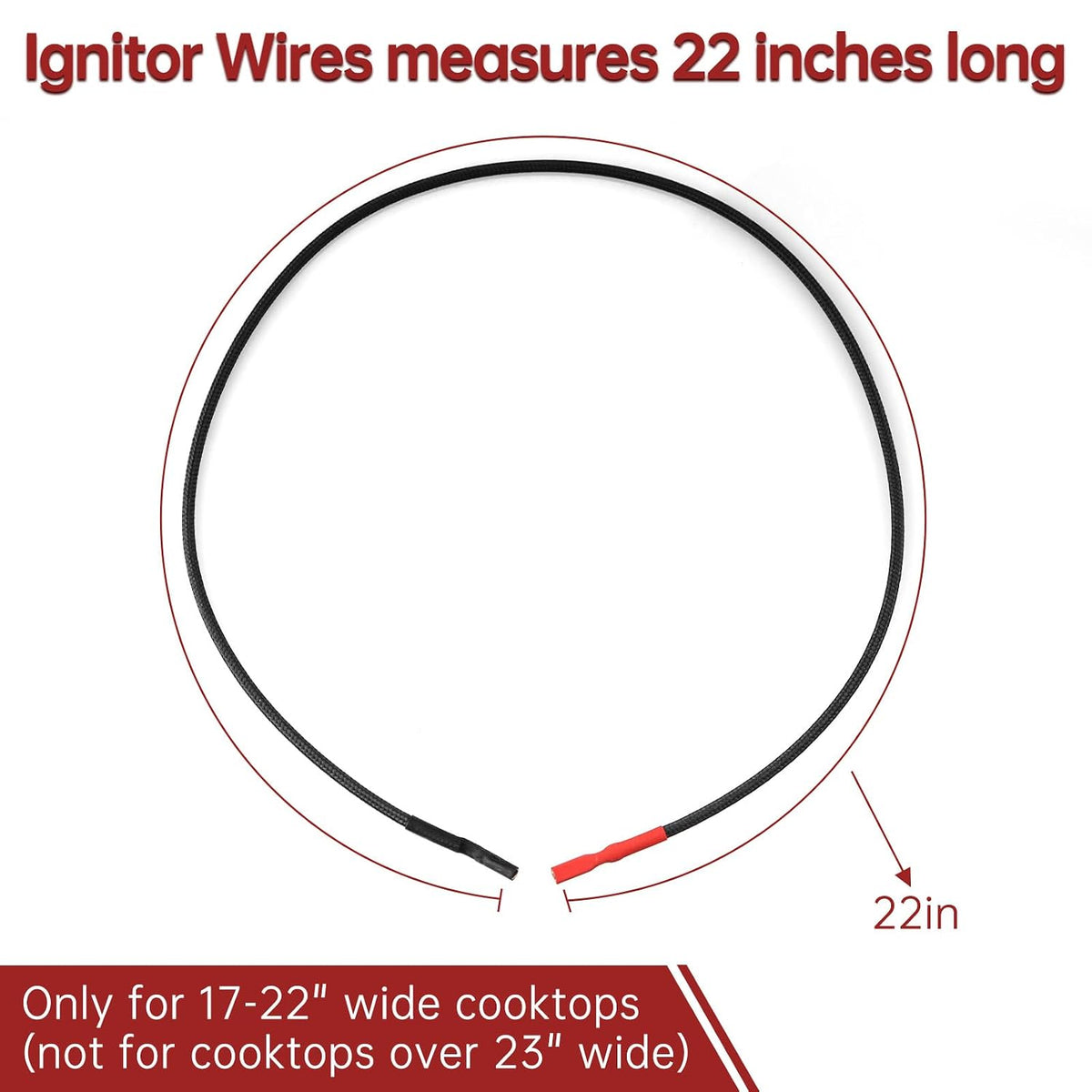 RV Stove Piezo Ignition Wires Replace for Atwood RV Stoves Parts 57553, Fits for Atwood, Wedgewood, Dometic, Suburban, Magic Chef Etc 3 Burner RV Stoves(Ignitor Wires 22” Long 3 Pack)