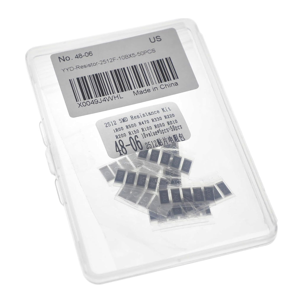 2512 SMD Resistor Kit 10 Values 50 Pcs 1% Chip Resistor