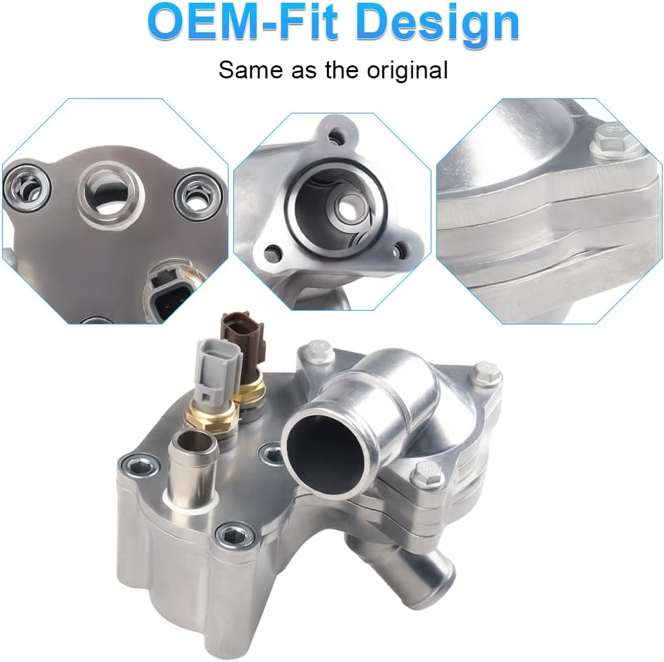 4L5E8A586AB Aluminum Thermostat Housing Compatible with 01-05 Ford Explorer