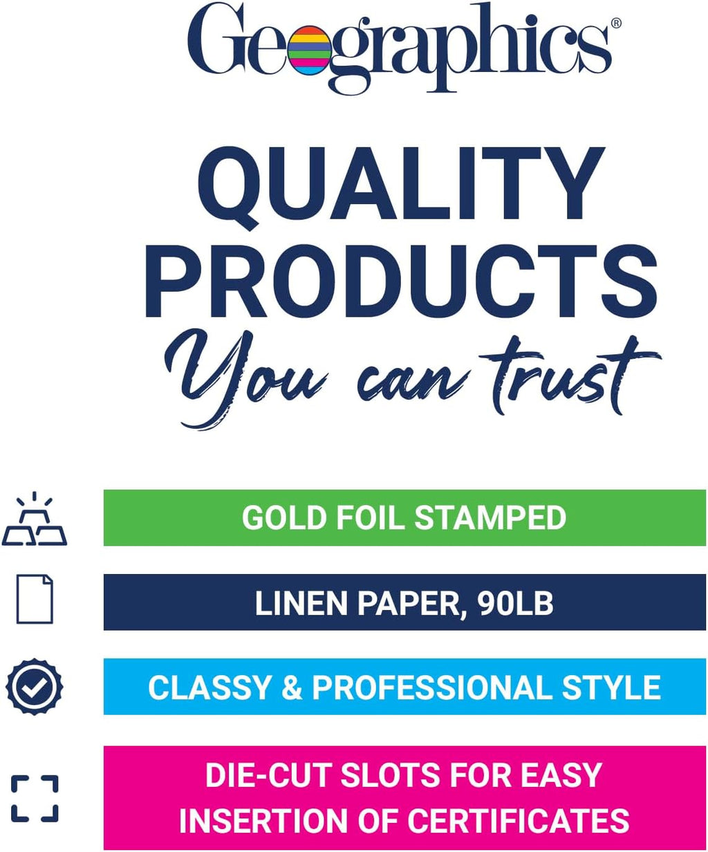 Optima Gold Blank Award Certificate Paper - Gold Foil Seals, Pack of 200-8.5 x 11