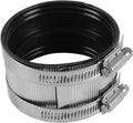 5Pcs EFIELD 3" No-Hub Coupling with Stainless Steel Clamps(CLAMP050-5)