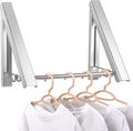 Clothes Drying Rack Folding Indoor, Wall Mounted Drying Racks for Laundry | Double Foldable Clothing Rack w/
