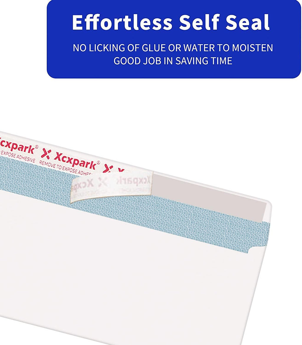 250 PCS #10 Double Window White Security Envelopes for QuickBooks Invoices, Most Statements And Documents Self Seal