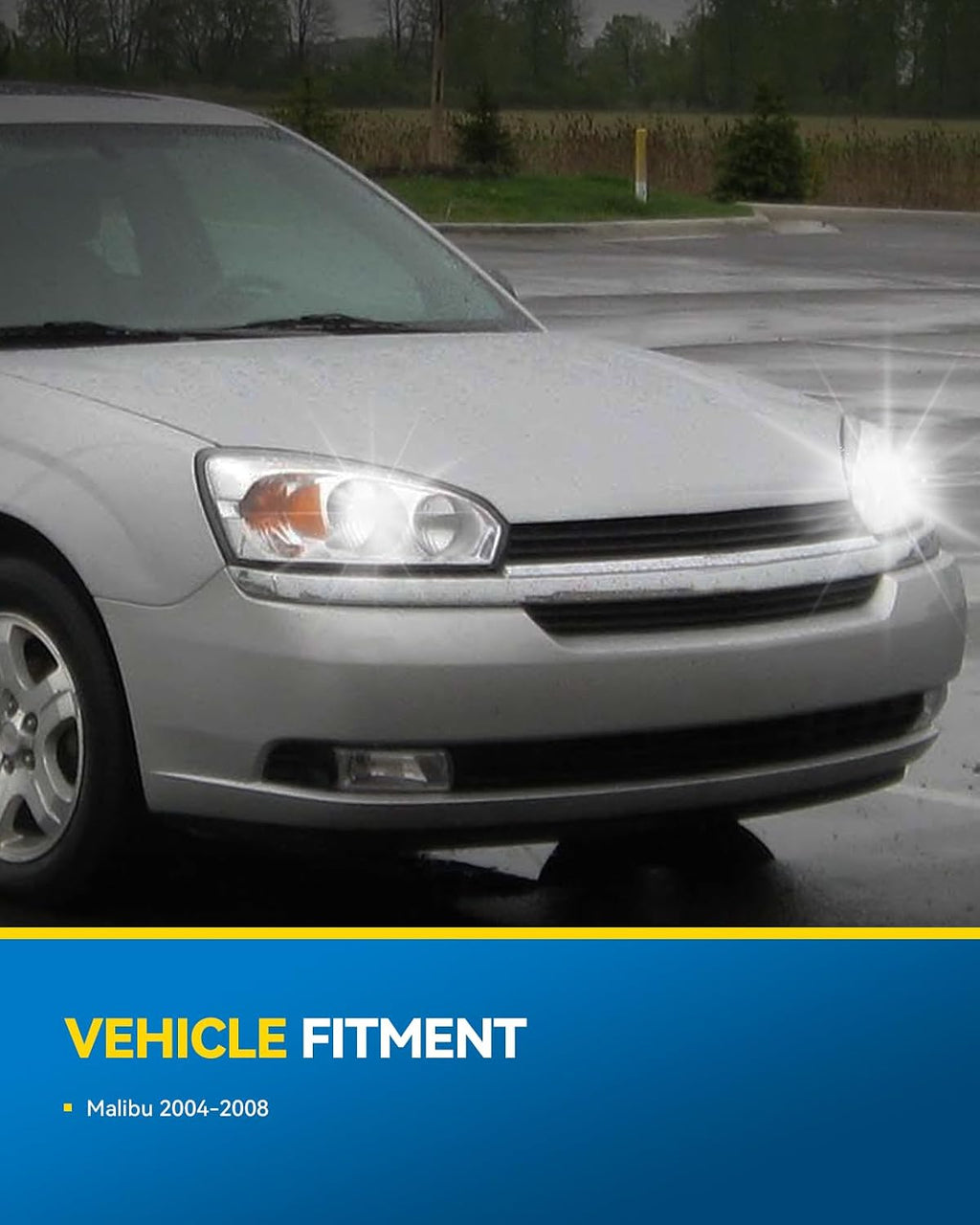 PHILTOP Headlights Assembly Compatible with 2004-2007 Chevy Malibu