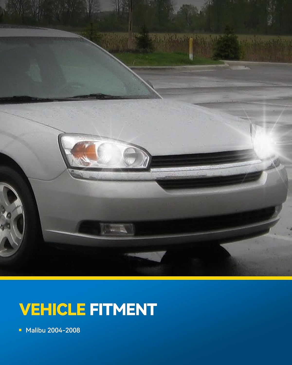 PHILTOP Headlights Assembly Compatible with 2004-2007 Chevy Malibu