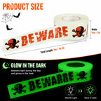 Halloween Glow Dark Caution Tape 2 in x 16.4 ft