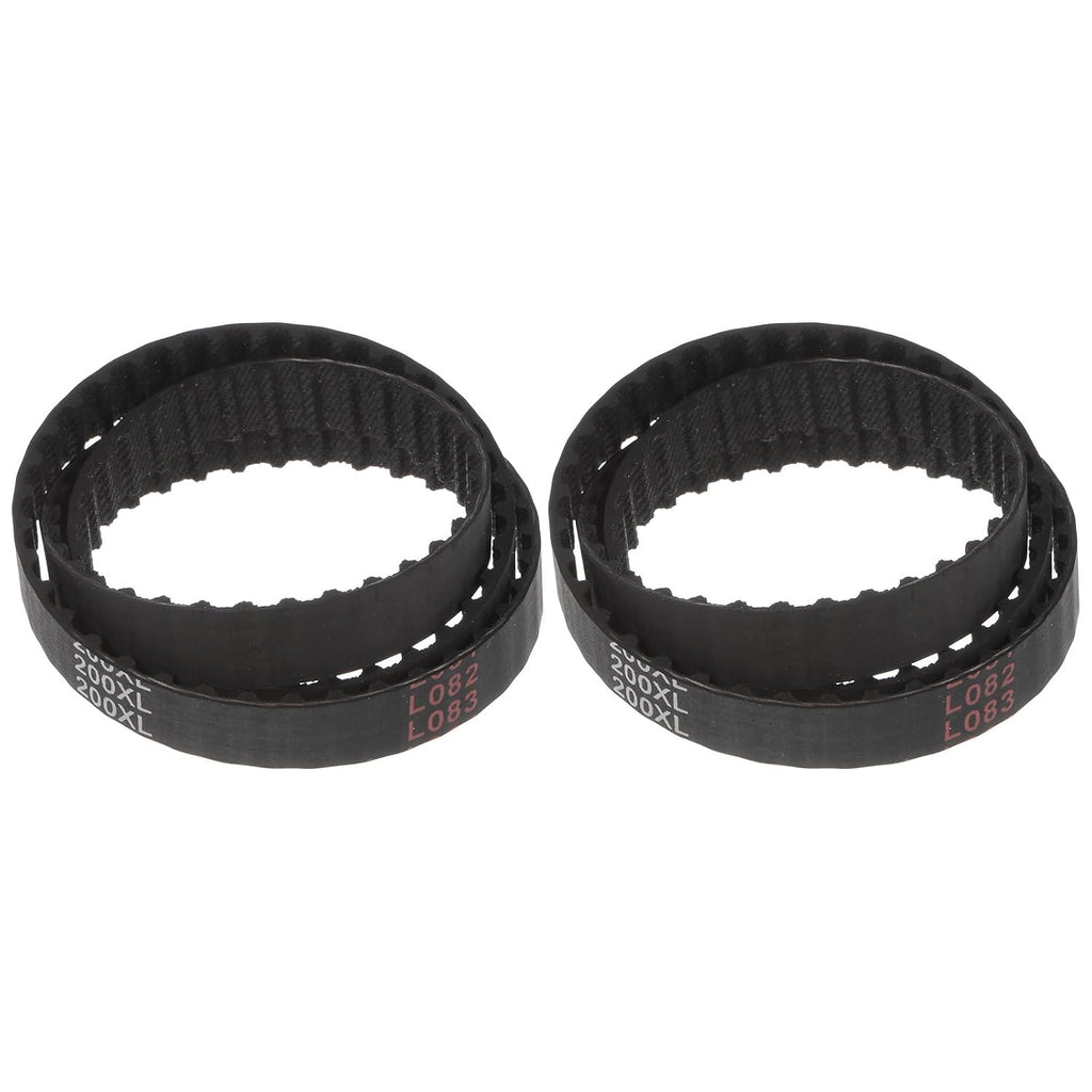 uxcell 2pcs 200XL 037 Timing Belt 100 Teeth Rubber Geared Cogged Belt, 0.37" Width, 0.20" Pitch Mechanical Replacement Belts
