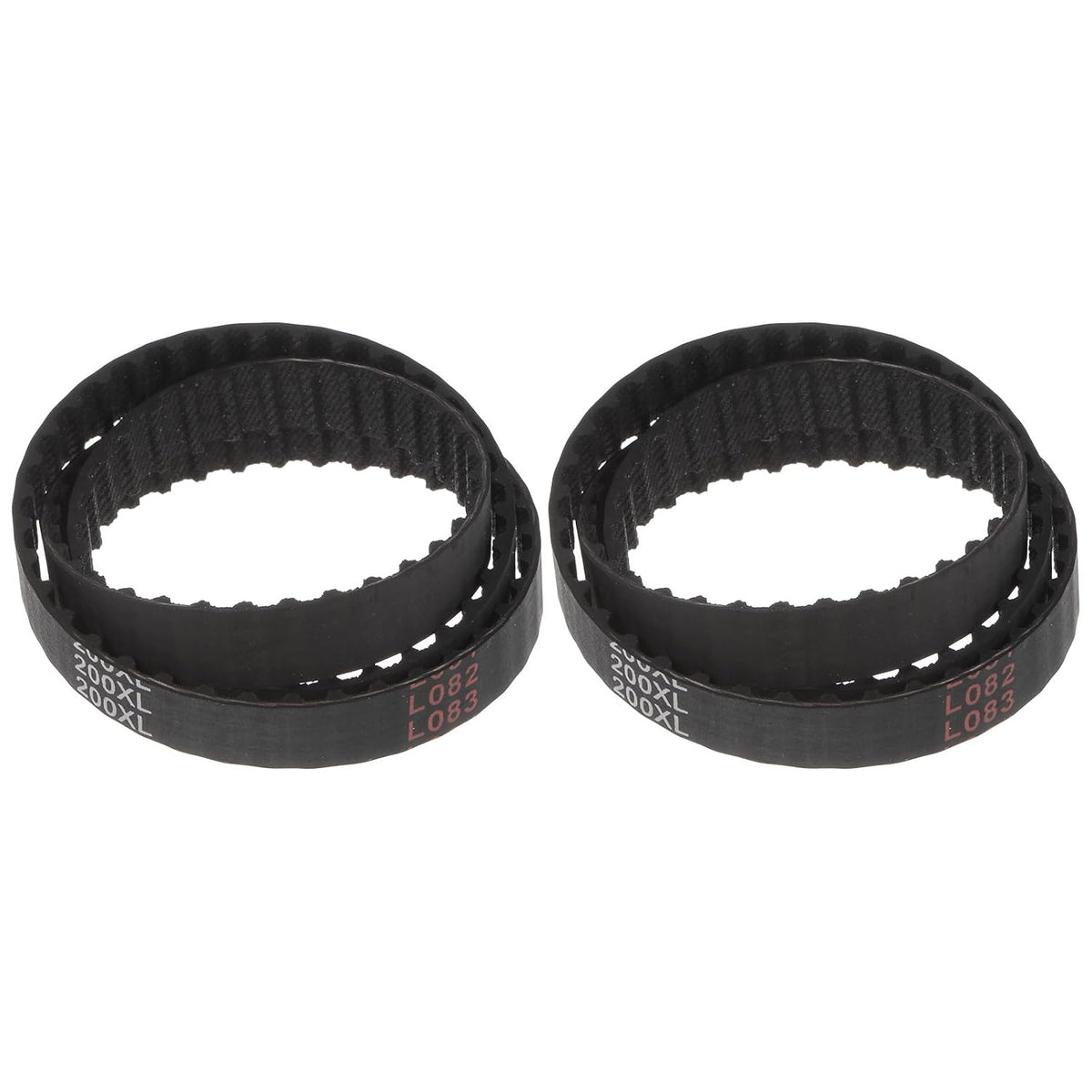 uxcell 2pcs 200XL 037 Timing Belt 100 Teeth Rubber Geared Cogged Belt, 0.37" Width, 0.20" Pitch Mechanical Replacement Belts