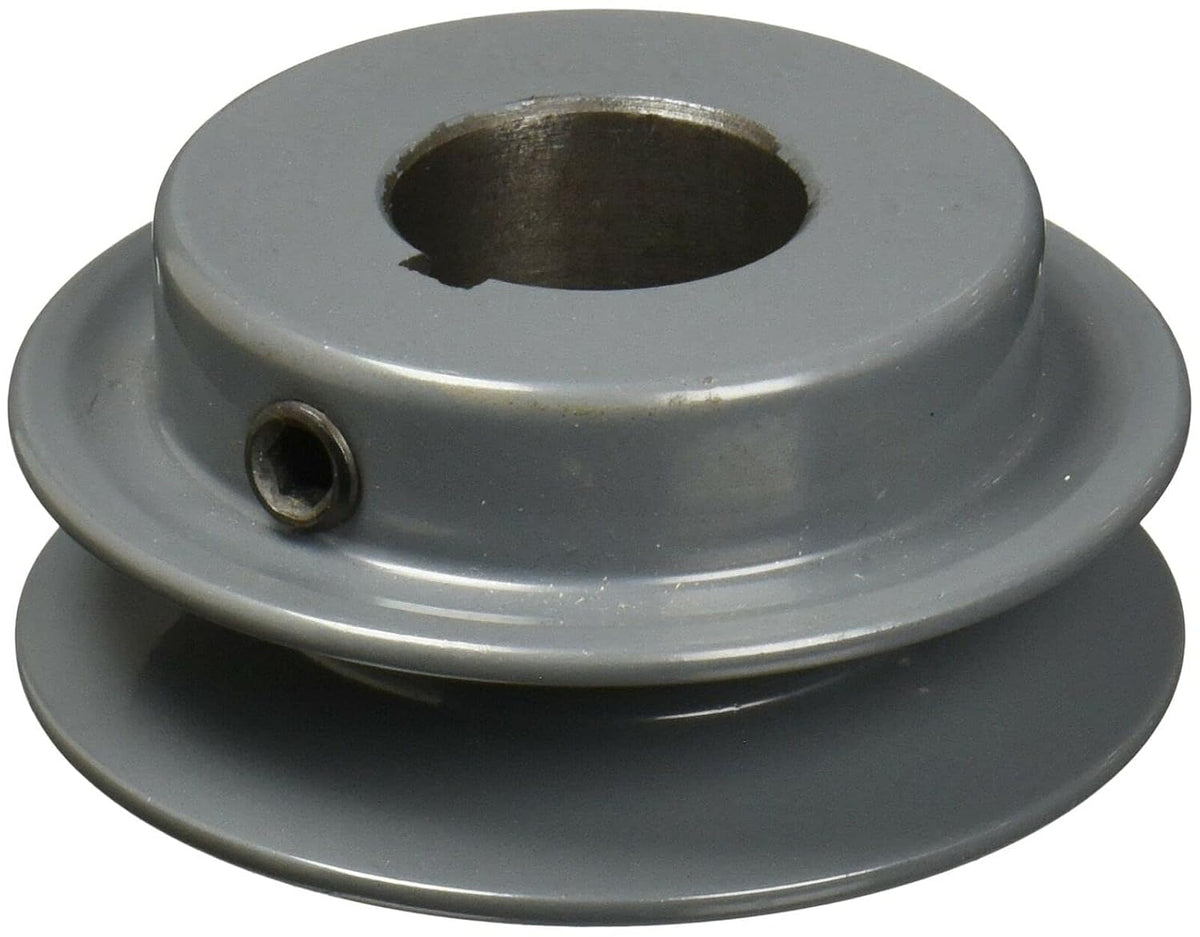 AK20-1/2" OD 2" Cast Iron ID 1/2" Shaft, Sheave Pulley One Groove V Style for A Belt 4L, New AK2012