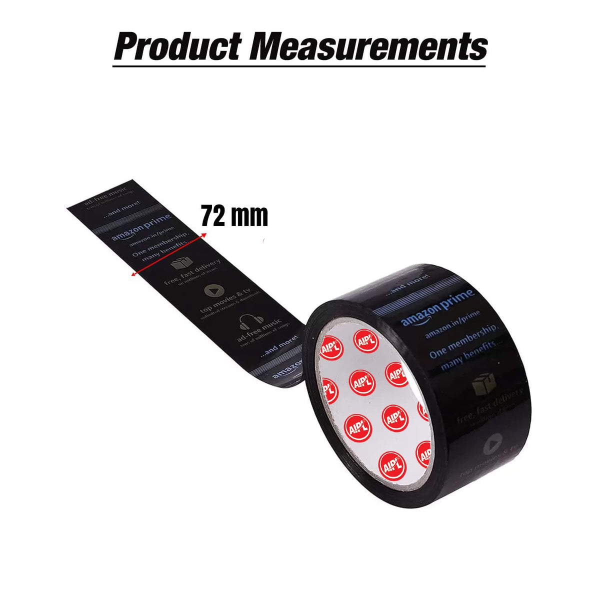 Amazon.in branded Prime Packaging Tape with Strong Adhesive No Residue Easy to Use & Pack Items Multipurpose Usage