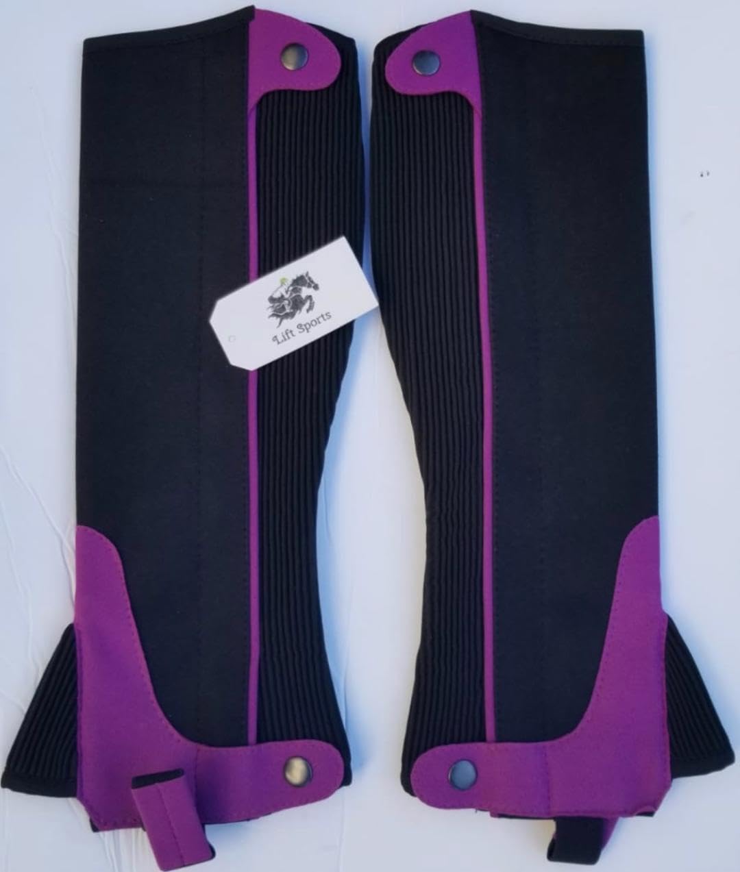 Adult Unisex Horse Riding Equestrian Half Chaps Amara Fabric