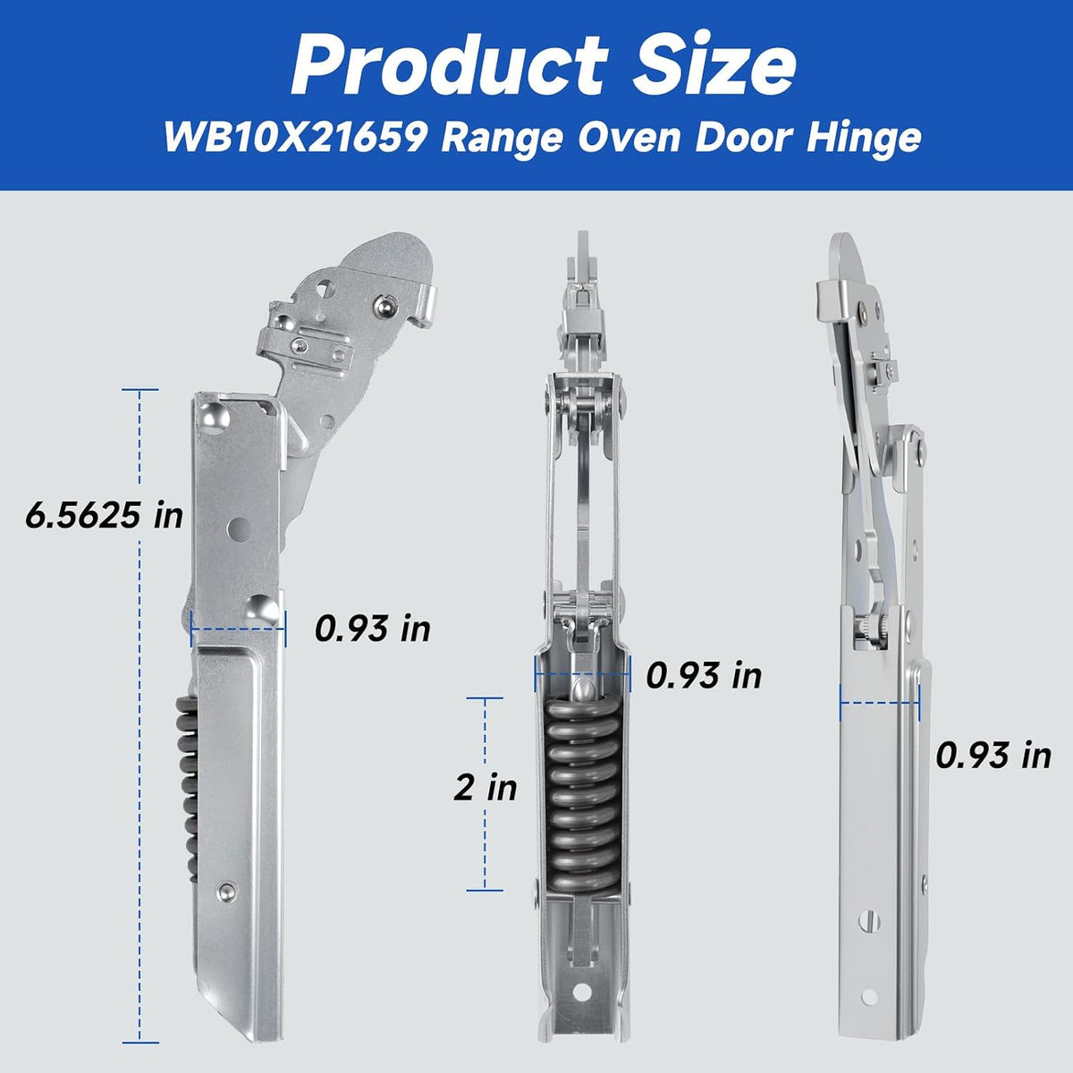 WB10X21659 Oven Door Hinge Compatible with GE Kenmore