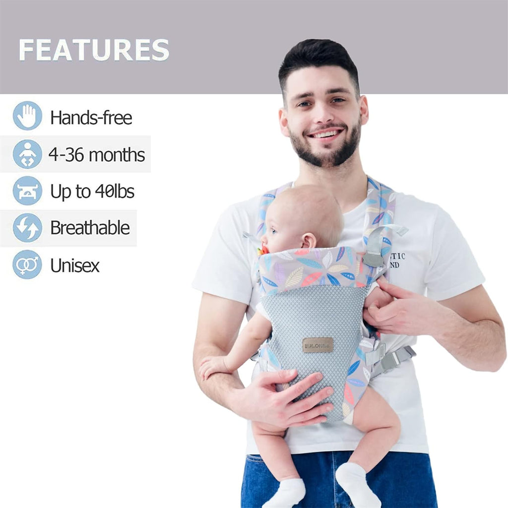 Baby Carrier Wrap Backpack Carry for Newborn Holder Carriers Blue | Portable Infants Carrier Newborn to Toddler