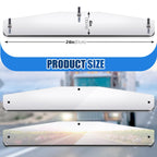 2 Pcs 4" x 24" Silver Mud Flap Weights for Semi Trucks