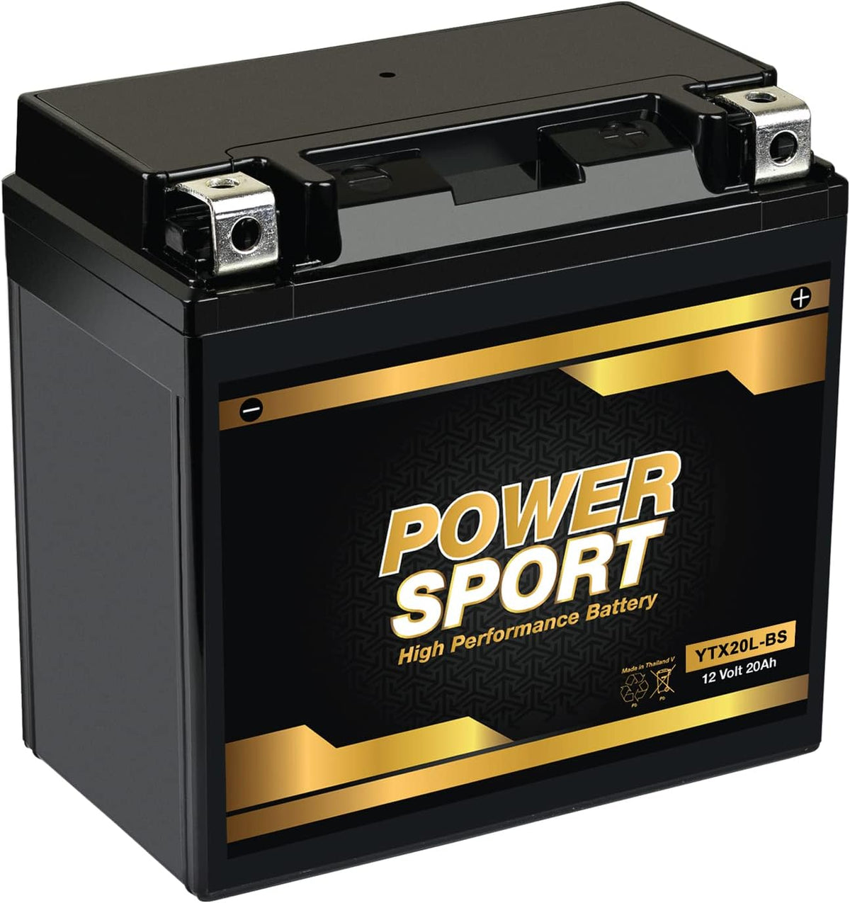 ExpertPower YTX20L-BS 12V 20Ah Battery OEM Replacement SLA AGM, 275 CCA