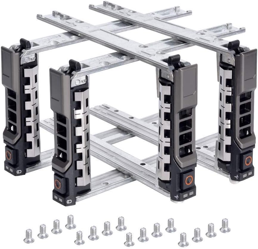 4 Pack 2.5" SAS SATA Hard Drive Tray Caddy for Dell PowerEdge Servers