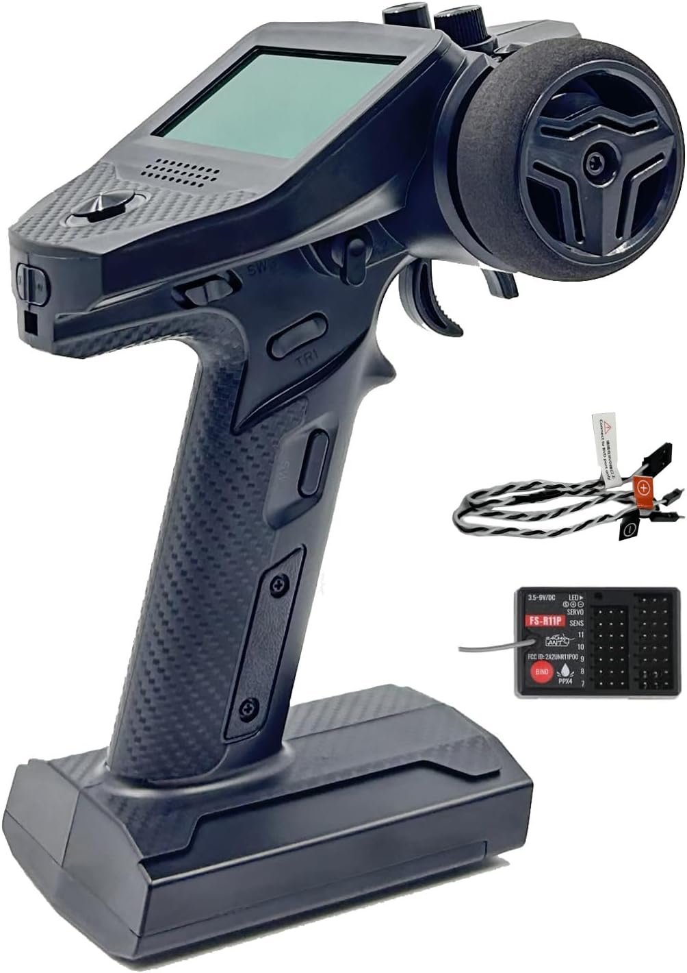 FS-G7P+ Transmitter and Receiver FS-R11P, for RC Car & Boat Flysky | 2.4GHz 10-Channels | Adopting Flysky Radio