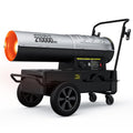 210,000 BTU Kerosene Forced Air Heater with Swivel Wheels