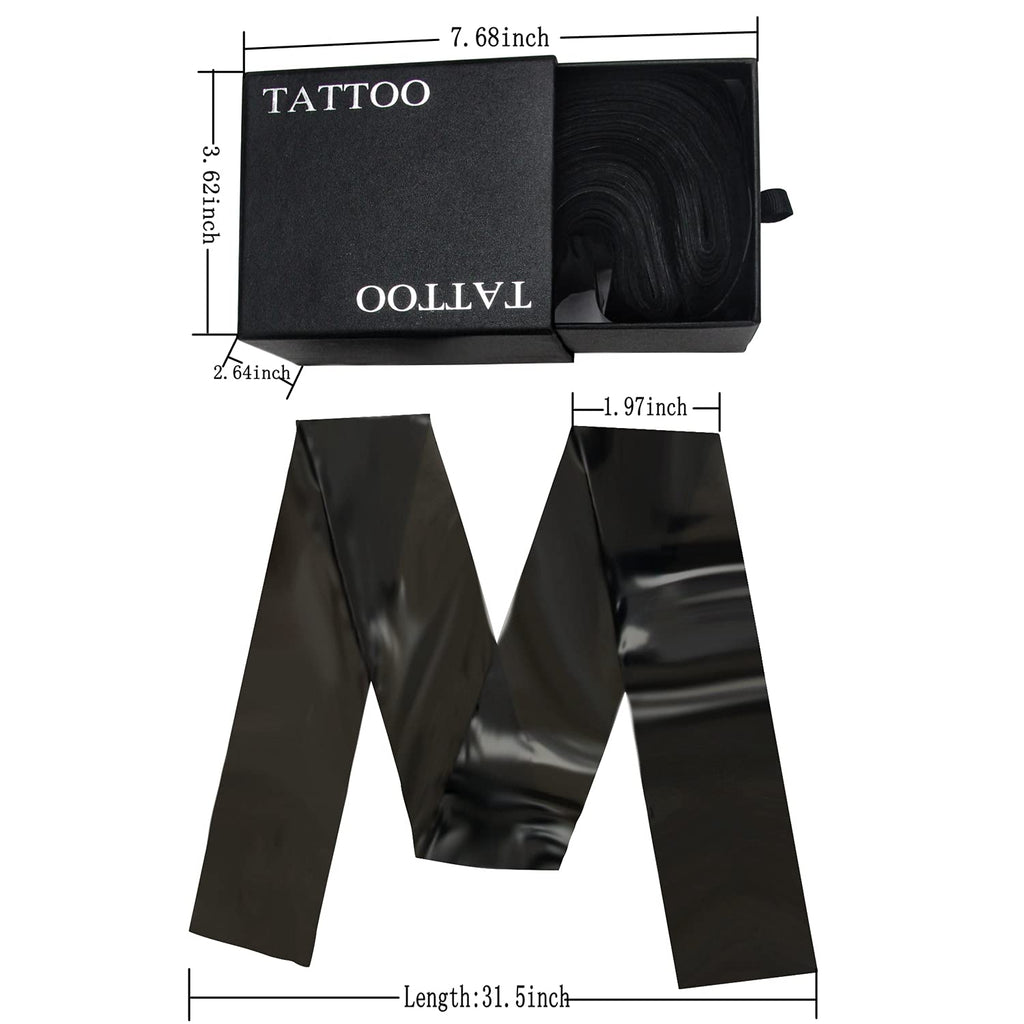 Tattoo Clip Cord Covers,DOWEI One Box of 100PCS Plastic Black Clip Cord Sleeves,Tattoo Clip Cord Bags for Tattoo