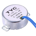 6PCS Synchronous Synchron Turntable Motor 50/60Hz AC100~127V CCW/CW 4W with 7mm Flexible Coupling Connector and 6ft Power Cord Switch Plug for Cup Turner,Cuptisserie,or Guide Motor (5-6RPM)