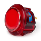 Gravity KT Arcade buttons Mechanical 30mm Snap-in Mechanical Pushbutton (Boxed (Clear Red 30mm)