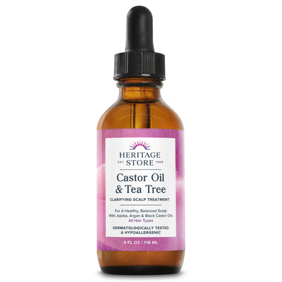 Castor Oil and Tea Tree Clarifying Scalp Treatment, 4 oz