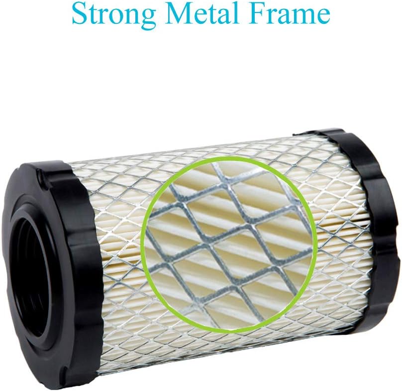 796031 Air Filter with 696854 Oil Filter, Compatible with Husqvarna YTH22V46, John Deere D100 D110 D125 D130, 591334