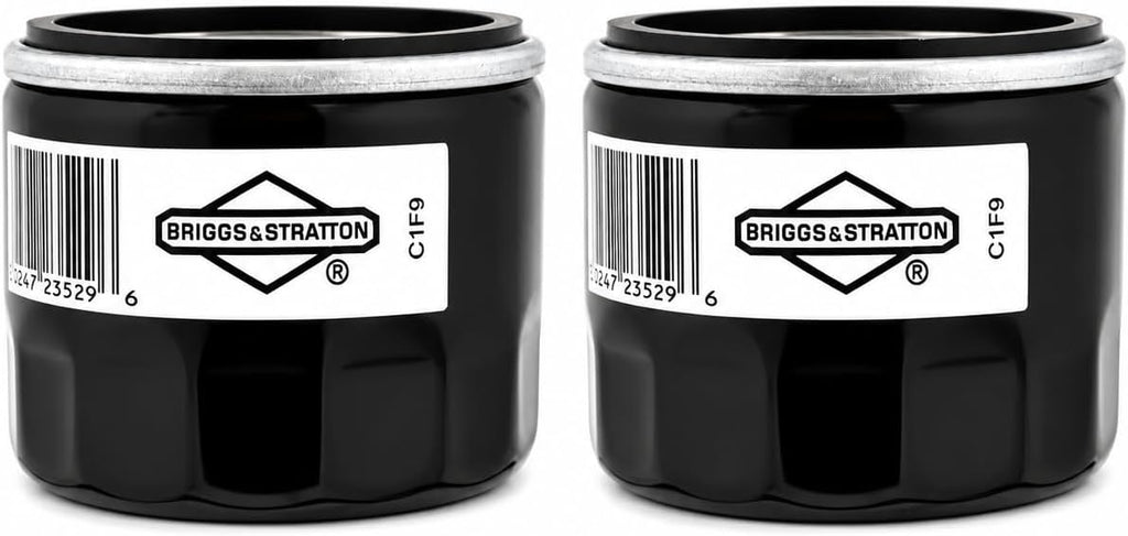 Briggs & Stratton 2 Pack Oil Filter, Genuine Replacement Part 492932, Compatible with Lawn Mower
