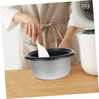Rice Cooker Inner Pot Replacement Black Aluminum Alloy 4l