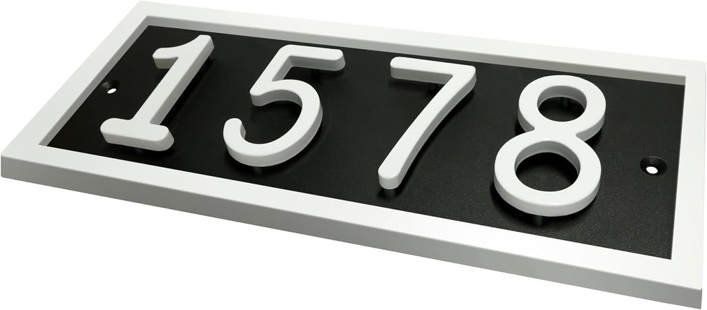 Personalized Floating House Numbers Address Street Sign Plaque in Vertical/Horizontal, Aluminum Modern Front Door