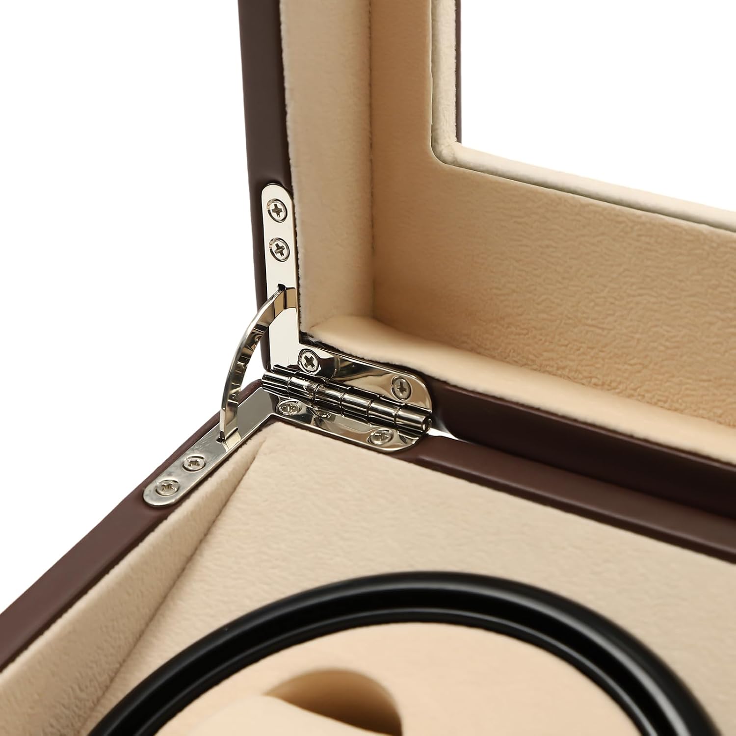 Leather Automatic Watch Winder Box 4+6 Automatic Rotation Watch Display Storage Box Watch Winder Case Organizer