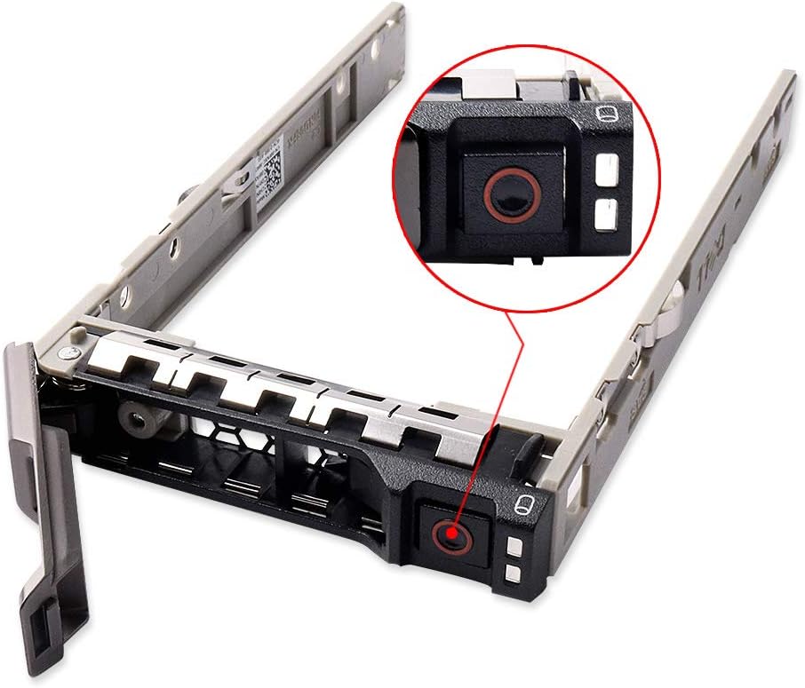 2pcs Pack 2.5" inch 8FKXC 08FKXC SAS SATA Hard Drive HDD Tray Caddy Compatible for Dell PowerEdge R630 R730 R730XD T630 R430 T430 PowerVault MD1420 MD3420 Series