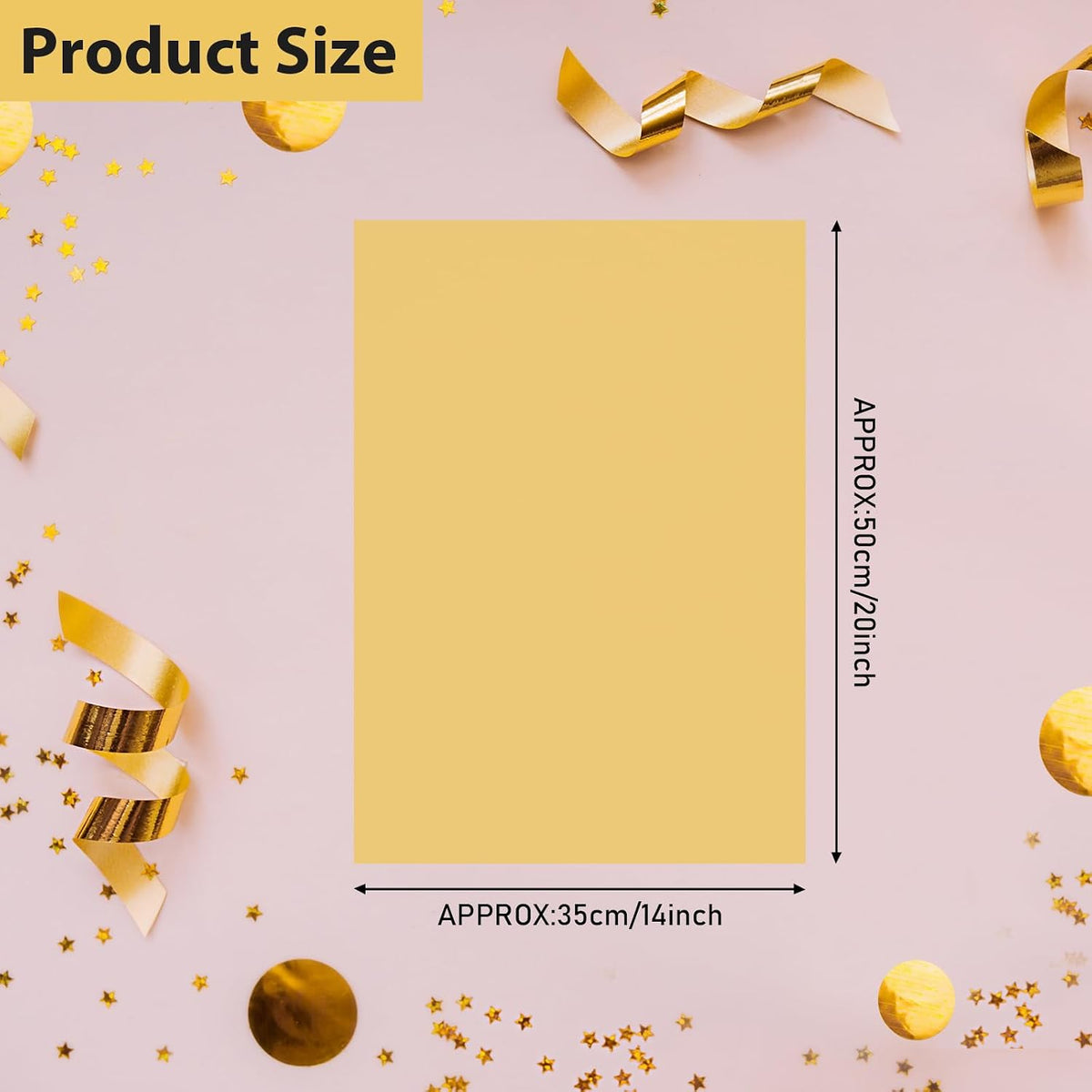 120 Sheets Gold Tissue Paper Gift Wrapping Paper Bulk