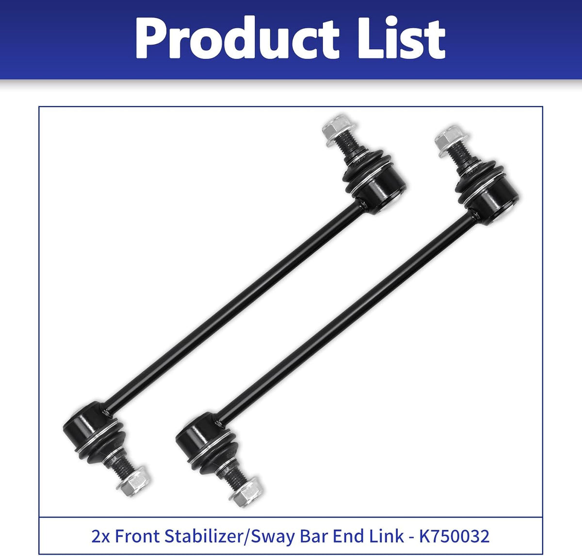 Stabilizer, 2 Pcs Front Stabilizer Sway Bar End Link Replacement For 2007-2012 HYUNDAI ELANTRA KIA FORTE MAGENTIS OPTIMA RONDO (K750032)