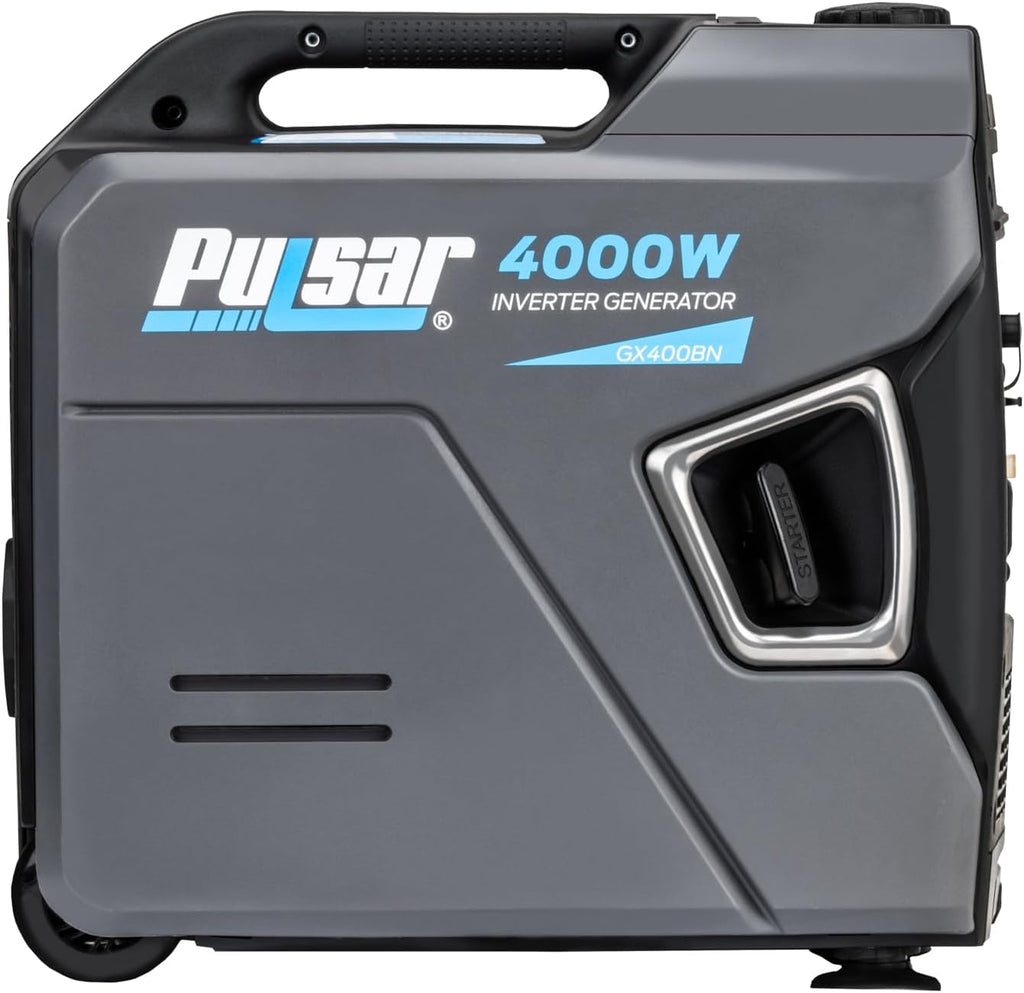 Products GX400BN, 4000W Portable Ultra-Quiet Dual Fuel & Parallel Capability, RV-Ready, Handle & Wheels, with CO