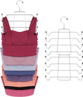 2 Pack Tank Top Hanger Space Saving, Bra Hangers for Closet Organizer, Hanging Bra Organizer Tank Tops Holder with 16