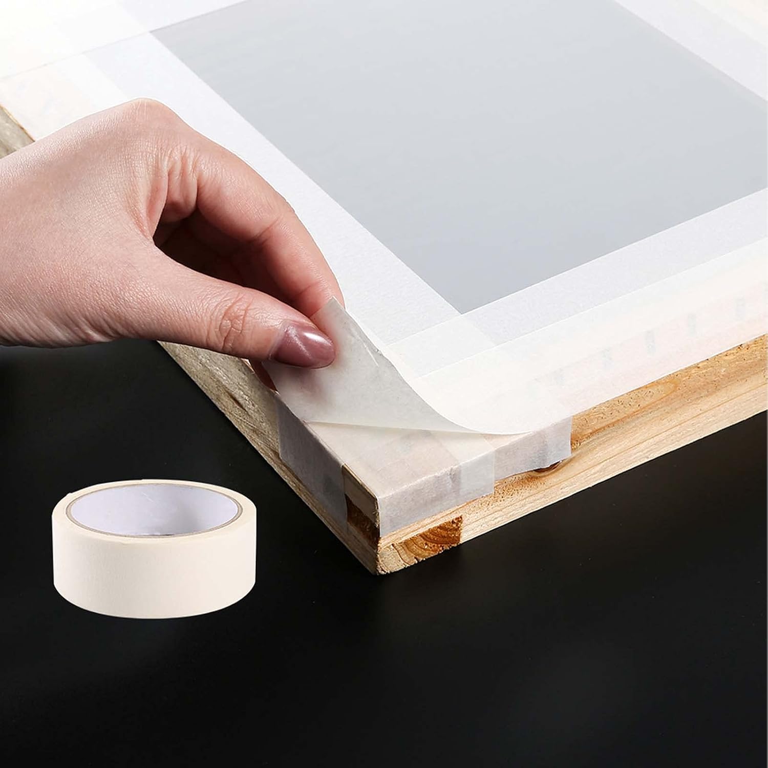 38 Pieces Screen Printing Kit Include Fabric Screen Printing Ink, 4 Size Screen Printing Frame, Screen Printing