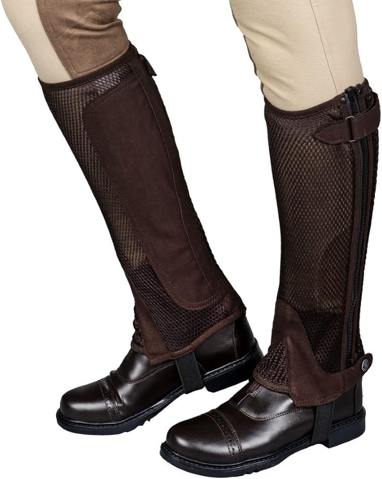 Ladies Double Up Air Mesh Half Chap and Glove Set