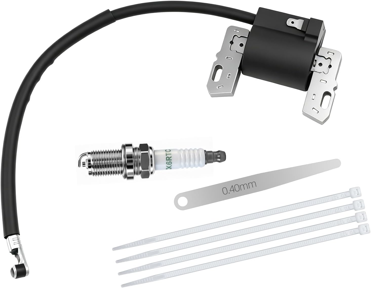590454 Ignition Coil and Spark Plug Kit for Briggs and Stratton 590454 802574 Magneto Armature, Compatible with Toro
