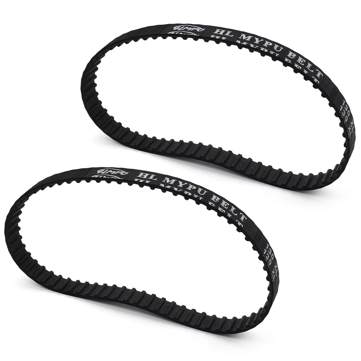130XL Timing Belt, 2pcs, 10mm Width, Rubber Drive Belt