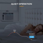 Smart 6000 BTU Window Air Conditioner with WiFi, Energy Saving Window AC Unit with Remote & App Control & Timer
