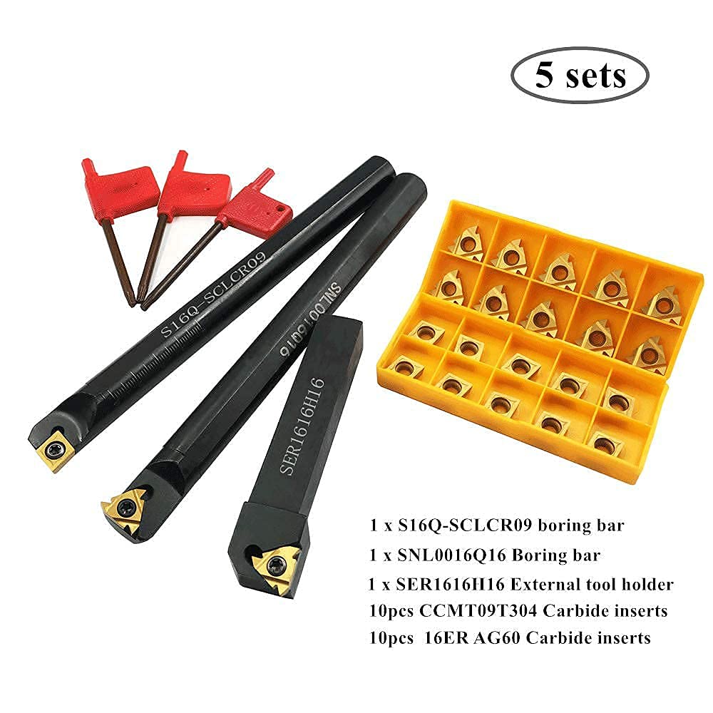 GBJ S16Q-SCLCR09 Turning Tool Set Precise Internal & External Thread Machining