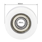 uxcell 4pcs 608ZZ Ball Bearing Guide Pulley Roller Round Wheel 8x32x12mm