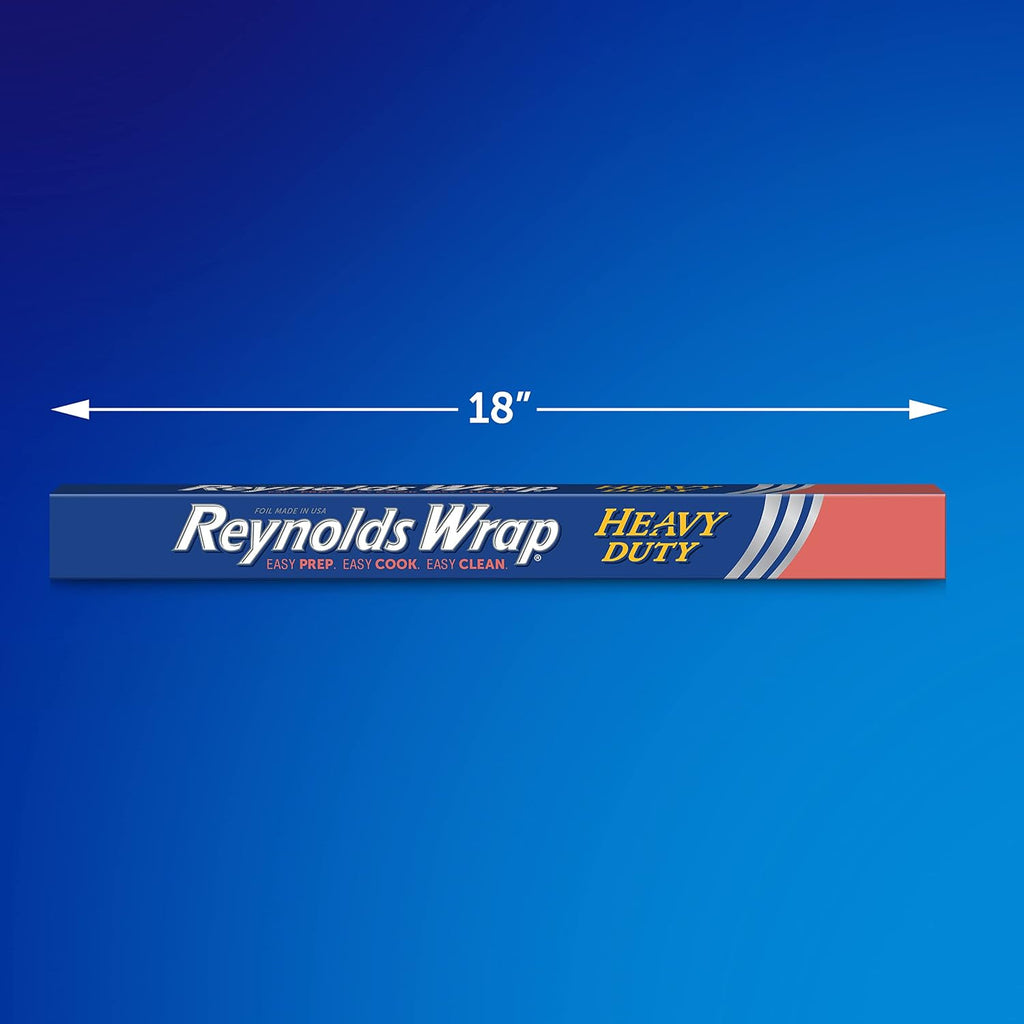 Wrap Heavy Duty Aluminum Foil, 18 Inch Width, 75 Square Feet